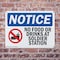 Signmission No Food Or Drink At Solder Station, 14 in W x Rectangle, Plastic OS-2PACK-NS-P-1014-L-14587 - alternate 5